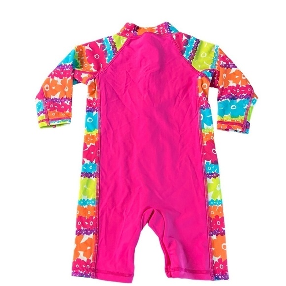 SUN SMARTIES ONE STEP AHEAD BABY GIRL PINK ONSIE SWIMSUIT SIZE 12 MONTHS NWT - Picture 10 of 10